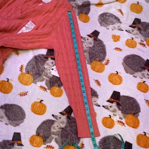 St John's Bay Australian Coral V Neck Pullover Sweater Long Sleeve Women Size 0X - Picture 10 of 11